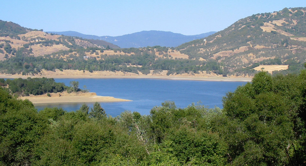 A view of Lake Mendocino from the lovely town of Ukiah, Calif.
