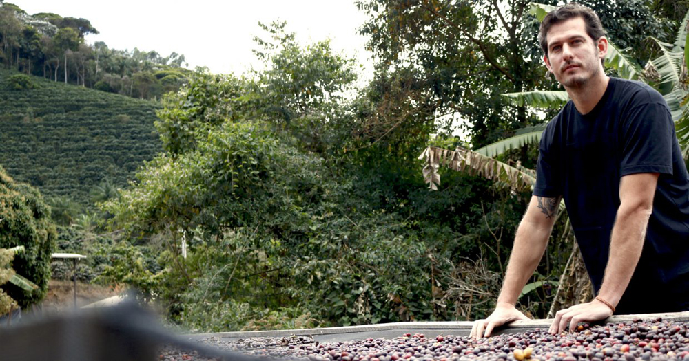 Felipe Croce at his family farm, Fazenda Ambiental Fortaleza, in Mococa, Brazil. Photo courtesy of Felipe Croce.